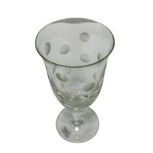 New Casafina Etched "Dots" Water Goblet.